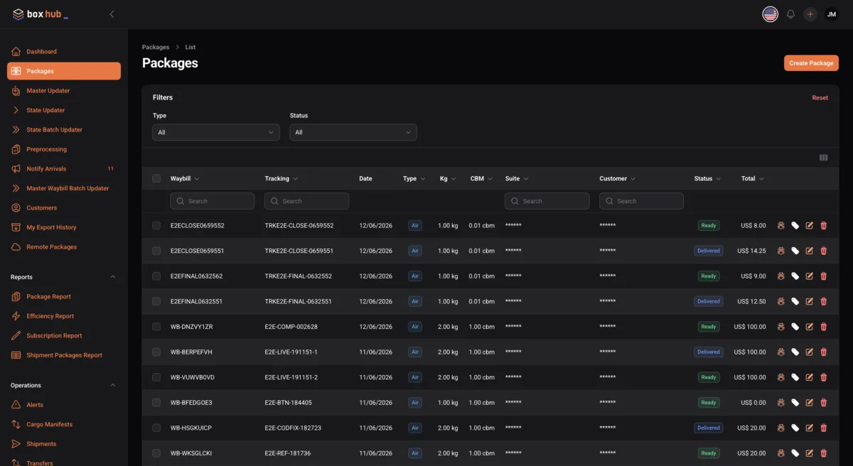BoxHub screenshot